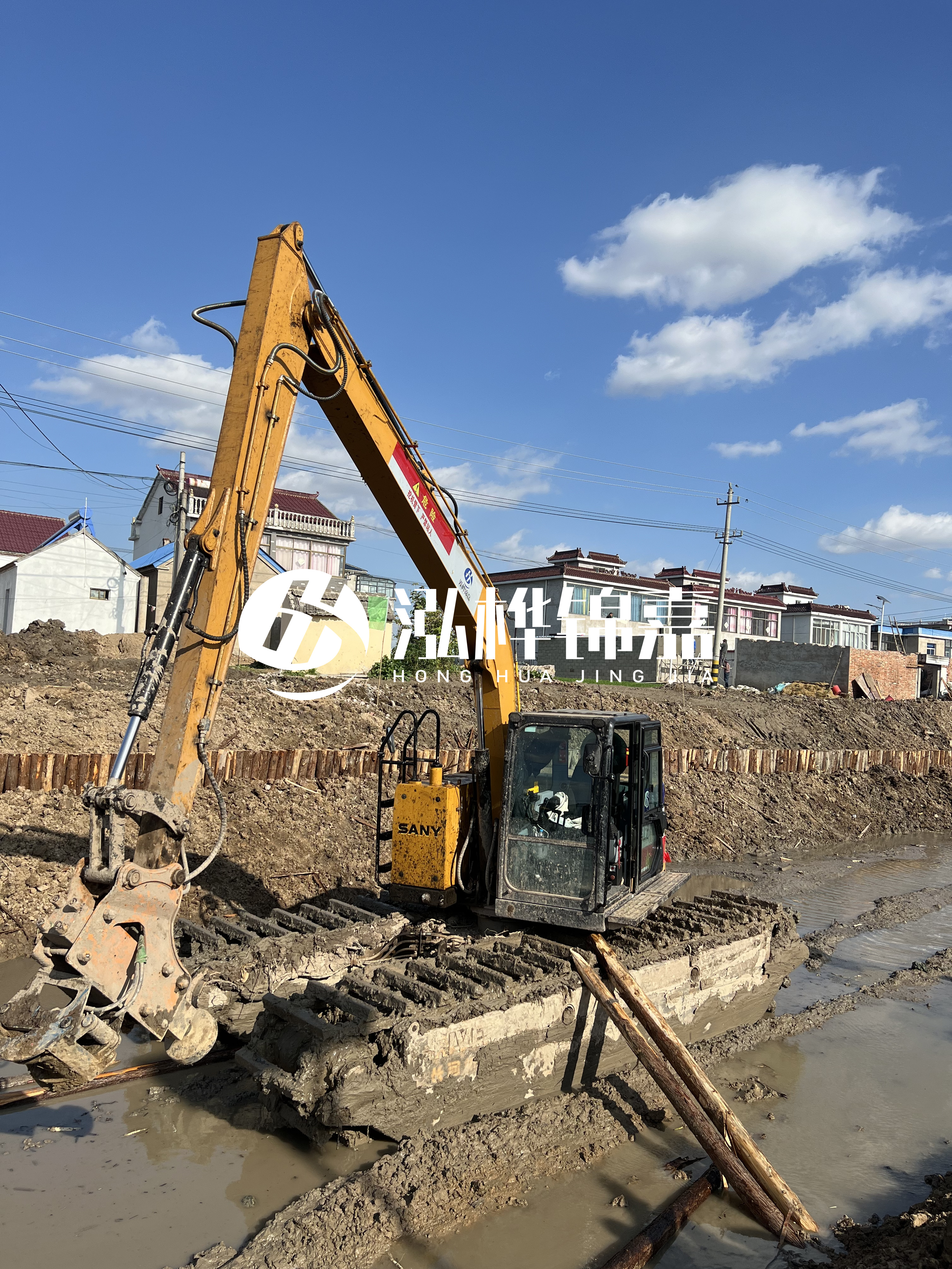 汕頭松木樁源頭廠家-河道護坡打樁對河岸保護有何作用？